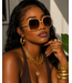 Gold Trim Girly Sunglasses