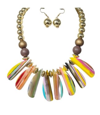 Such A Masterpiece Necklace Set - Multicolor