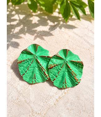 Flora Ripple Earrings - Teal