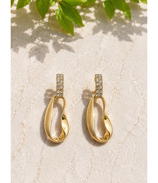 Simply Bedazzled Earrings - Gold