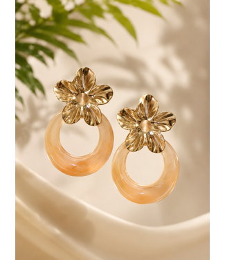 Bohemian Bloom Earrings - Yellow