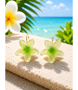 Vacation Flora Earrings - Green