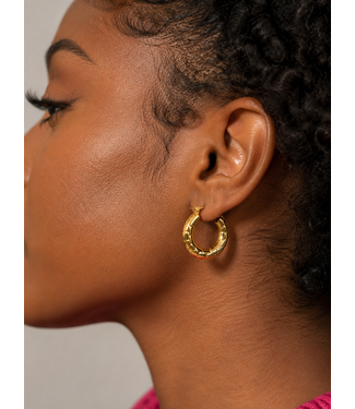 The Legacy Stainless Steel Hoops - Gold