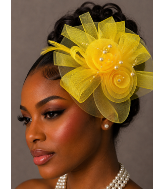 Bloom & Grace Fascinator - Yellow