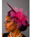 Blushing Bloom Fascinator - Fuchsia
