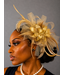 Blushing Bloom Fascinator - Camel