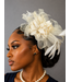 Blushing Bloom Fascinator - Ivory