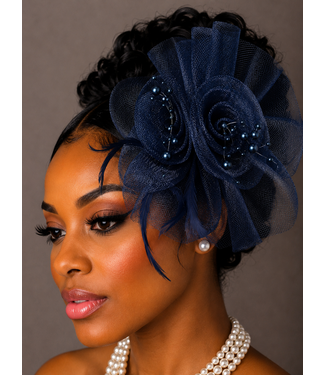 Bloom & Grace Fascinator - Navy