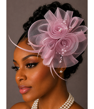 Bloom & Grace Fascinator - Mauve