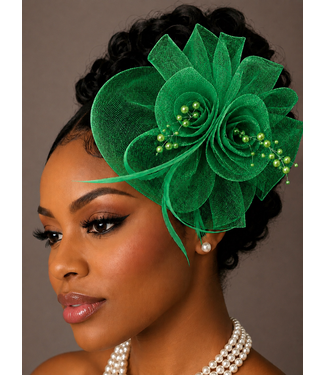 Bloom & Grace Fascinator - Green