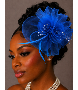 Bloom & Grace Fascinator - Royal Blue