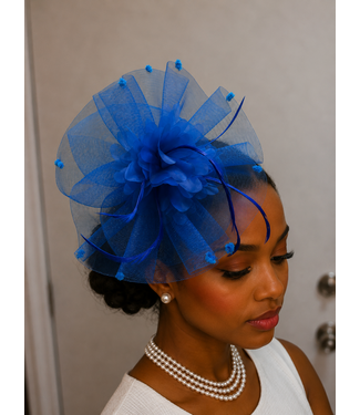 Better With Time Fascinator - Royal Blue
