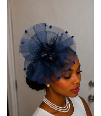 Better With Time Fascinator - Navy