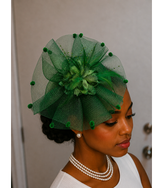 Better With Time Fascinator - Green