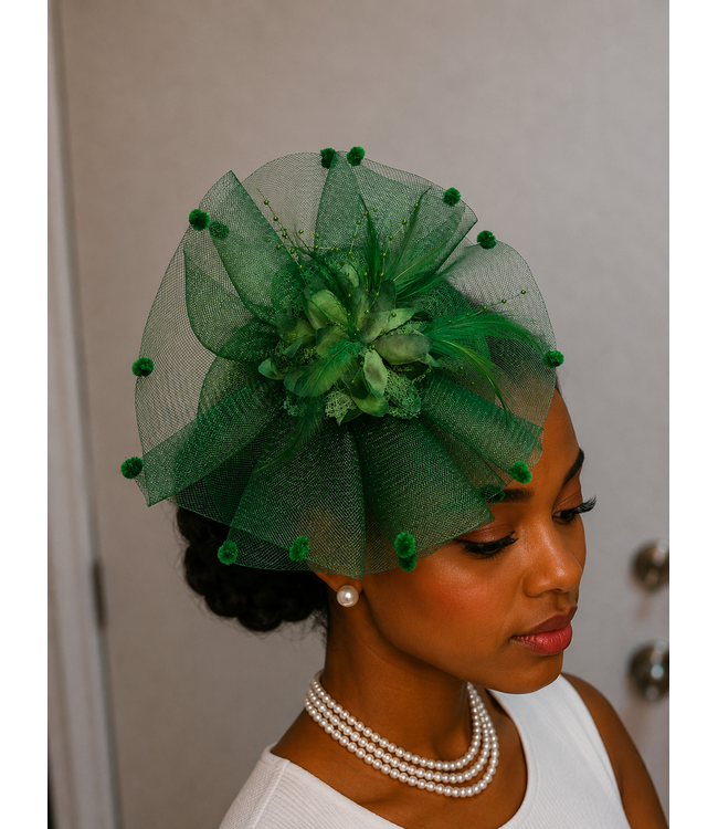 Better With Time Fascinator - Green