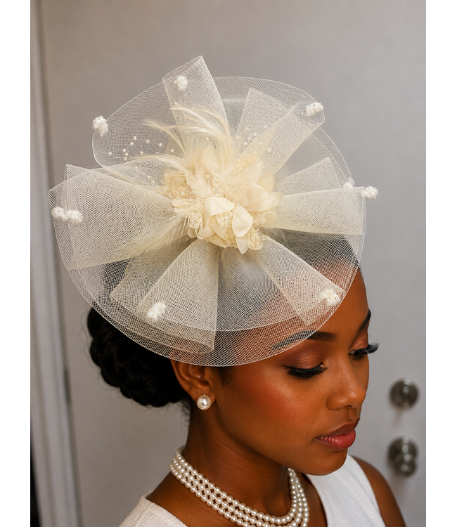 Better With Time Fascinator - Ivory