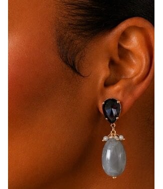 IN A RUSH EARRINGS - GREY