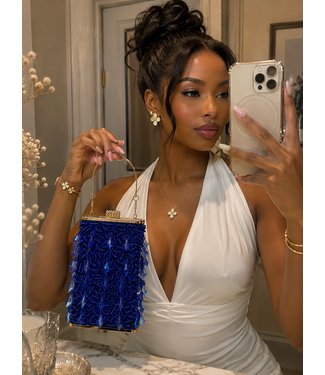 Tempted To Touch Clutch - Royal Blue