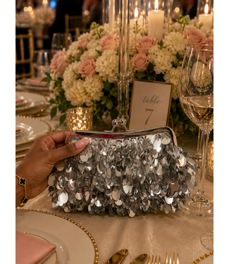 Disco Dream Clutch - Silver