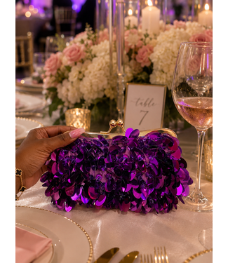 Disco Dream Clutch - Purple