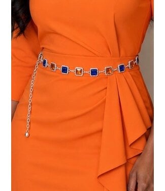 Lucky Pick Jewelled Chain Belt