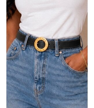 Celine Belt - Black Gold