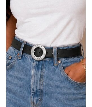 Celine Belt - Black Silver