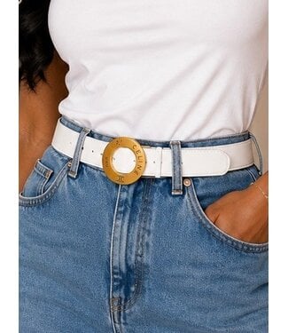 Celine Belt - White