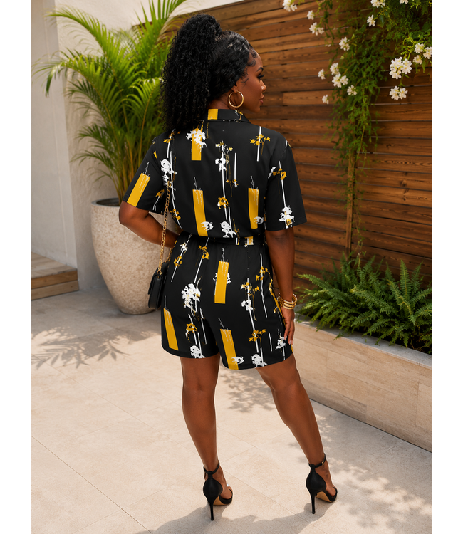Easy Living Shorts Set - Black