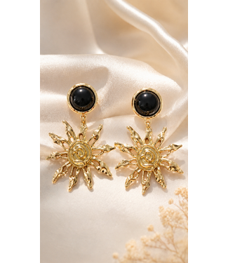 Fun In The Sun Earrings - Black