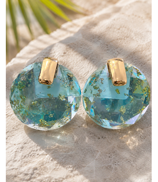 The Riviera Earrings - Aqua