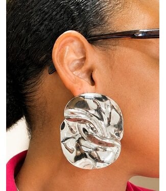 Tidal Wave Earrings - Silver