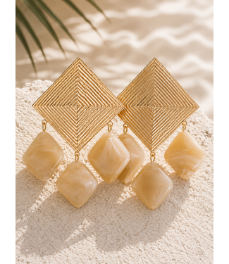 Big Time Bang Earrings - Natural