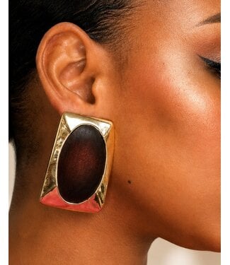 Drift Away Earrings - Brown