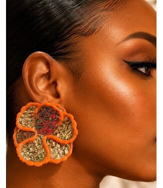 Island Muse Earrings - Orange