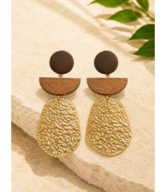 Coast To Coast Earrings - Brown