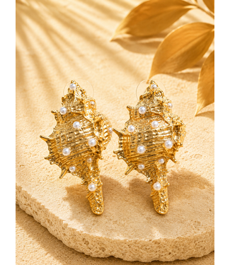 Beach Retreat Earrings - Gold