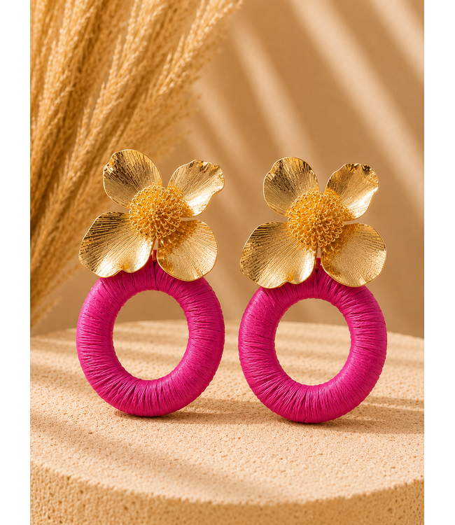 Must Have Moment Earrings - Fuchsia