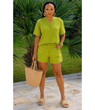 Soft Escape Shorts Set - Green