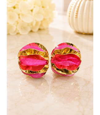 Festival Glow Earrings - Fuchsia