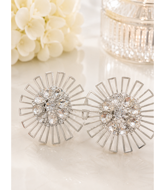 Under Pressure Jewel Earrings - Silver