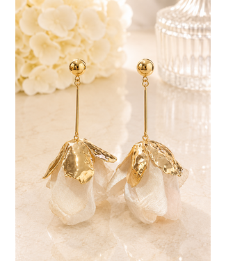 Paradise Bloom Earrings - White