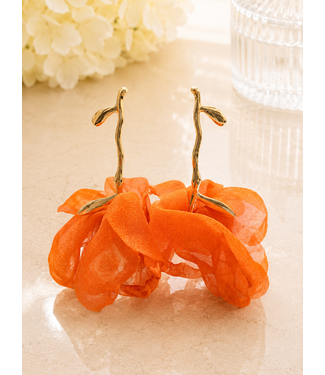 Make Me Flutter Earrings - Orange
