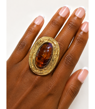 Head Turner Ring - Brown