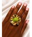 Beautiful Blossom Ring - Green