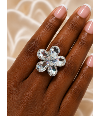 Enchanted Petals Ring - Silver