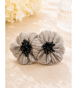 Bloom Babe Earrings - Grey