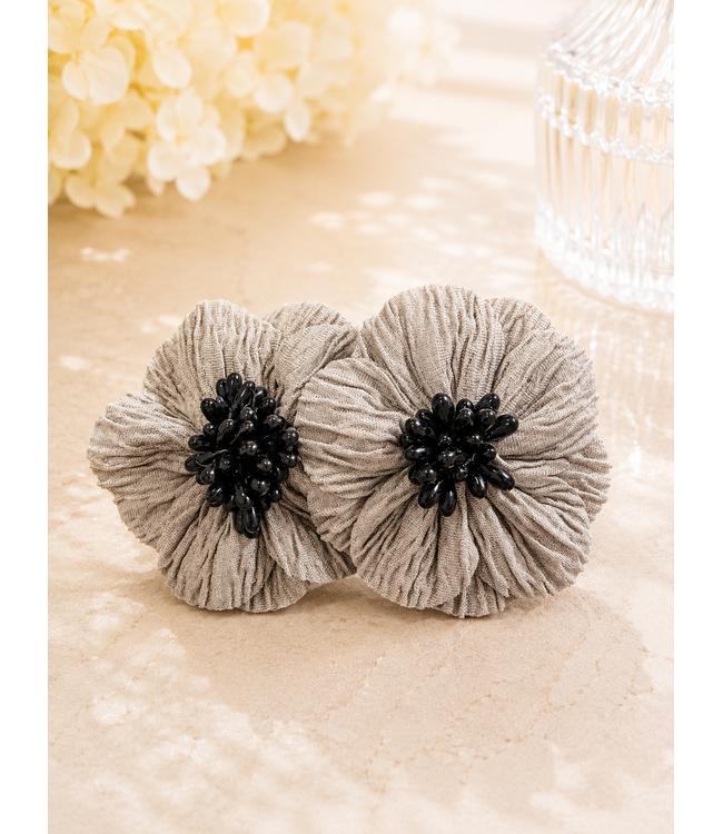 Bloom Babe Earrings - Grey