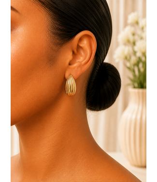 Golden Whisper Earrings - Gold