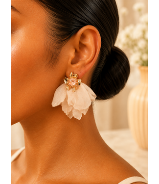 Desert Blossom Earrings - Khaki